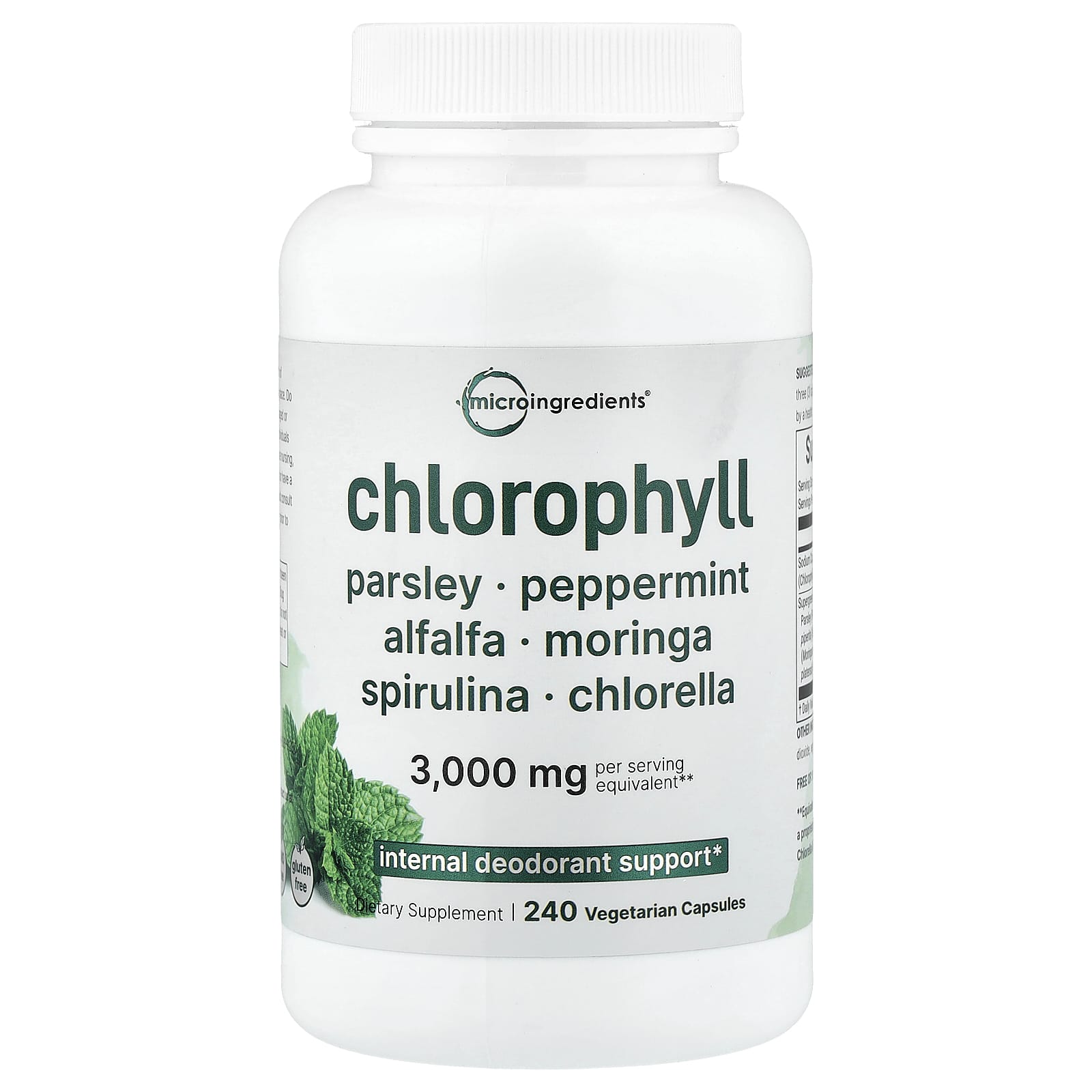

Micro Ingredients, Chlorophyll, 240 Veggie Capsules