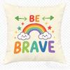 1/4Pcs Colorful Motivational Printable Pillowcases For Inspirational Home Decor Sofa Cushion Cover Home Bedroom Room Decoration