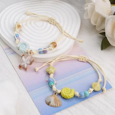 Ceramic Bracelet Marine Series Raw Small Fresh Hand-woven Original Versatile