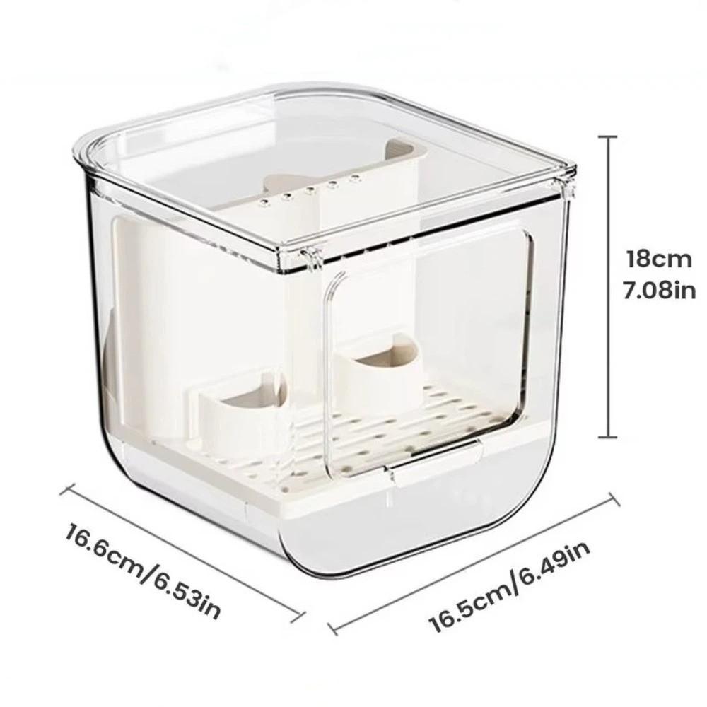 Transparent Automatic Feeding Device Large Capacity Bird Food Dispenser  Balcony
