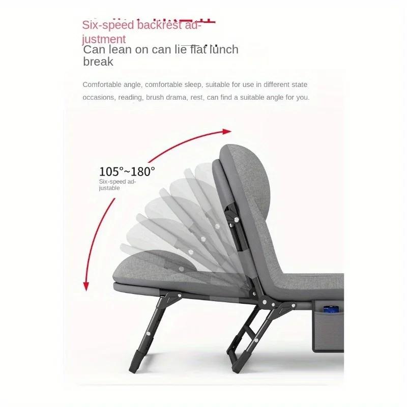 Innovative 180CMT Folding Bed Outdoor Comfort Solution Featuring Three Legged Skeleton Design for Effortless Setup and Transport