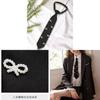Vintage French Style Polyester Bowtie With Pearl Embellishments For Women Daily Wear