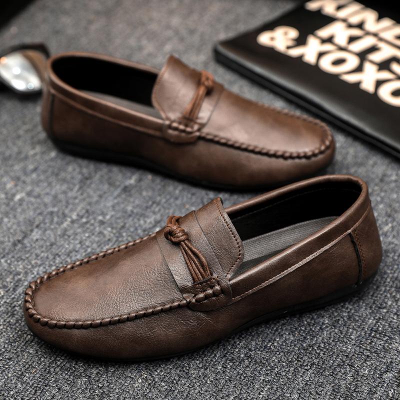New Men's Formal Shoes, Leather Fashion Men's Business Casual Shoes, Lightweight Loafers, Leather Shoes