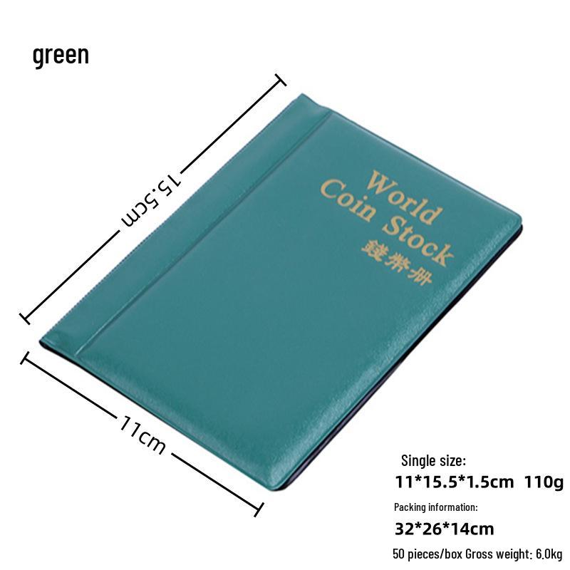 240 Cep Alanlı Büyük Antika Madeni Para Saklama Albümü - Hatıra Madeni Para Koleksiyoncusu Ciltli Dosyası