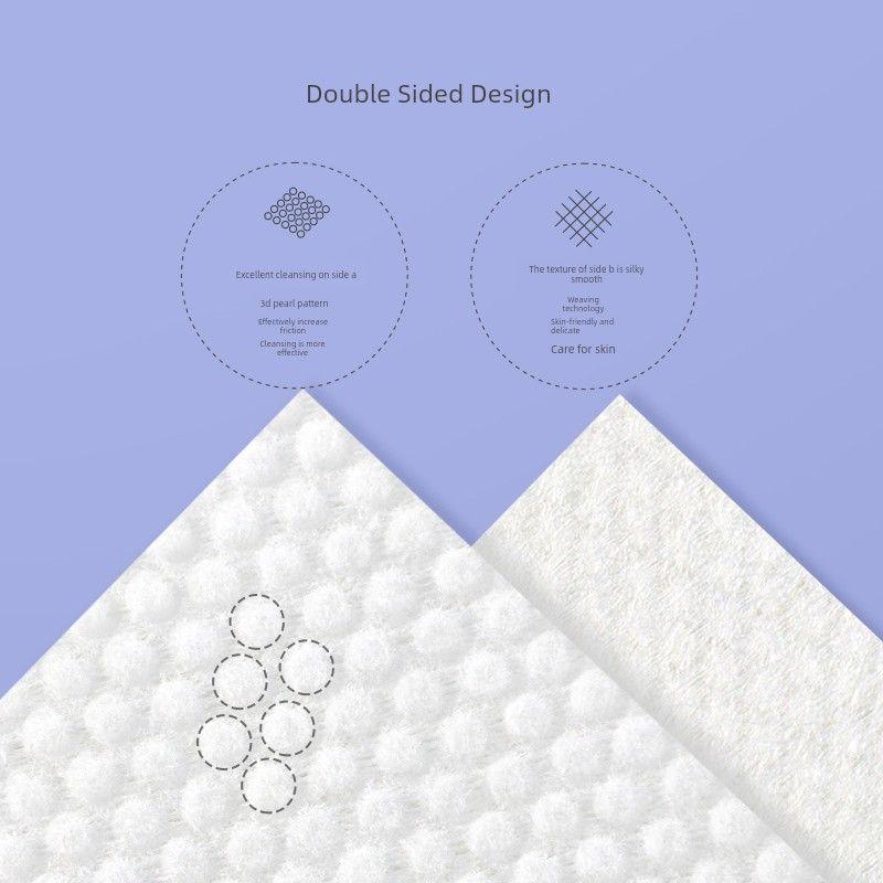 10 Packages | Disposable Pure Cotton Soft Towel for Wiping Face, Cleansing Towel, Facial Towel, Pull-Out Type, Official Genuine Product