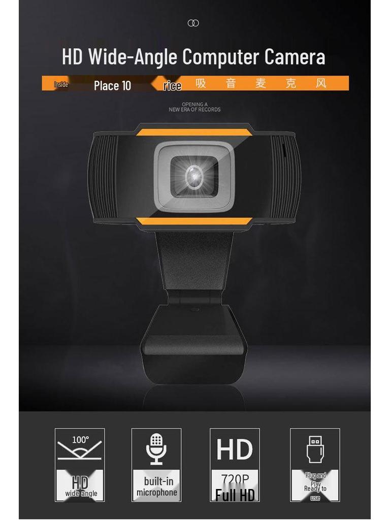 1080P HD USB Webcam for Online Classes & Live Meetings