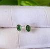 Natural Emerald Tourmaline Gemstone 925 Sterling Silver Earring, Gift A-127