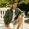 Windproof Athletic Sport Coats Men Windbreaker Jacket, Waterproof Stand Collar Coat, Casual Zip-up Lightweight Transitional Outerwear Jacket