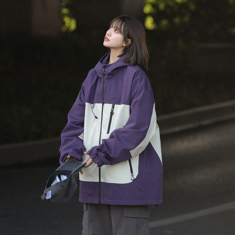 

Sanfang Походная Мода Уличный Нишевый Стиль Куртка Верхняя одежда Dawn Purple M