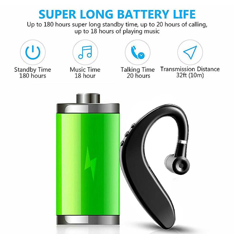 3pcs Bluetooth 5.3 Headphone Wireless Ear-Hook Earphone HiFi Sound HD-Calling Noise Reduction Earbuds Headset For