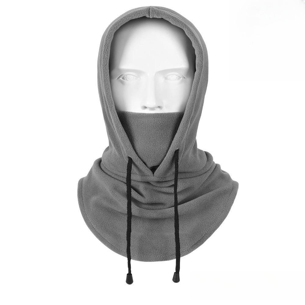 Hat Winter Ski Windproof Thicken Warm Outdoor Cycling Motorcycle Cap with Drawstring Neck Cover for Men Women