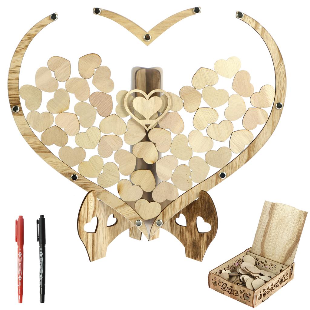 Personalisiertes Hochzeitsgästebuch Schlicht Elegant Hochzeitsparty Empfang Unterschriftenbuch DIY Hochzeitsfotoalbum Hochzeitsgeschenke