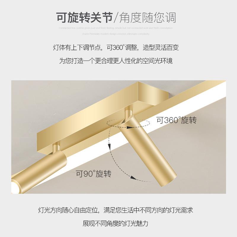 Modern Led Aisle Ceiling Lights with Spotlights Simple for Foyer Corridor Bedroom Lamp Home Decoration Fixture Indoor Lighting