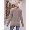 GMXIA Women's Autumn Button Fashion Solid Color Long-sleeved T-shirt