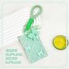 Ins Sliding Cover Card Holder Student Campus Card Holder Lanyard Anti Loss ID Holder Cards Case Bus Card Sleeve with Bow Pandent