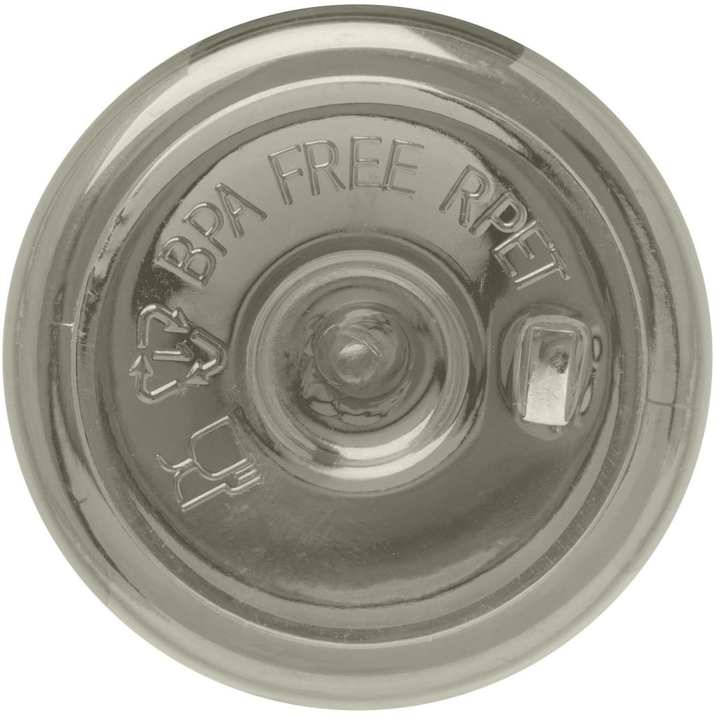 Recycled Plastic Water Bottle, 650 Ml "Sky" Forest Green