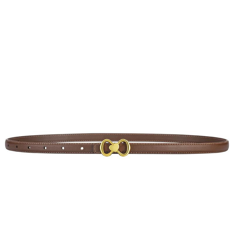 Curea Inimă Piele de Vacă Textură Fină Simplă Casual Decorativă pentru Femei pentru Costum Rochie