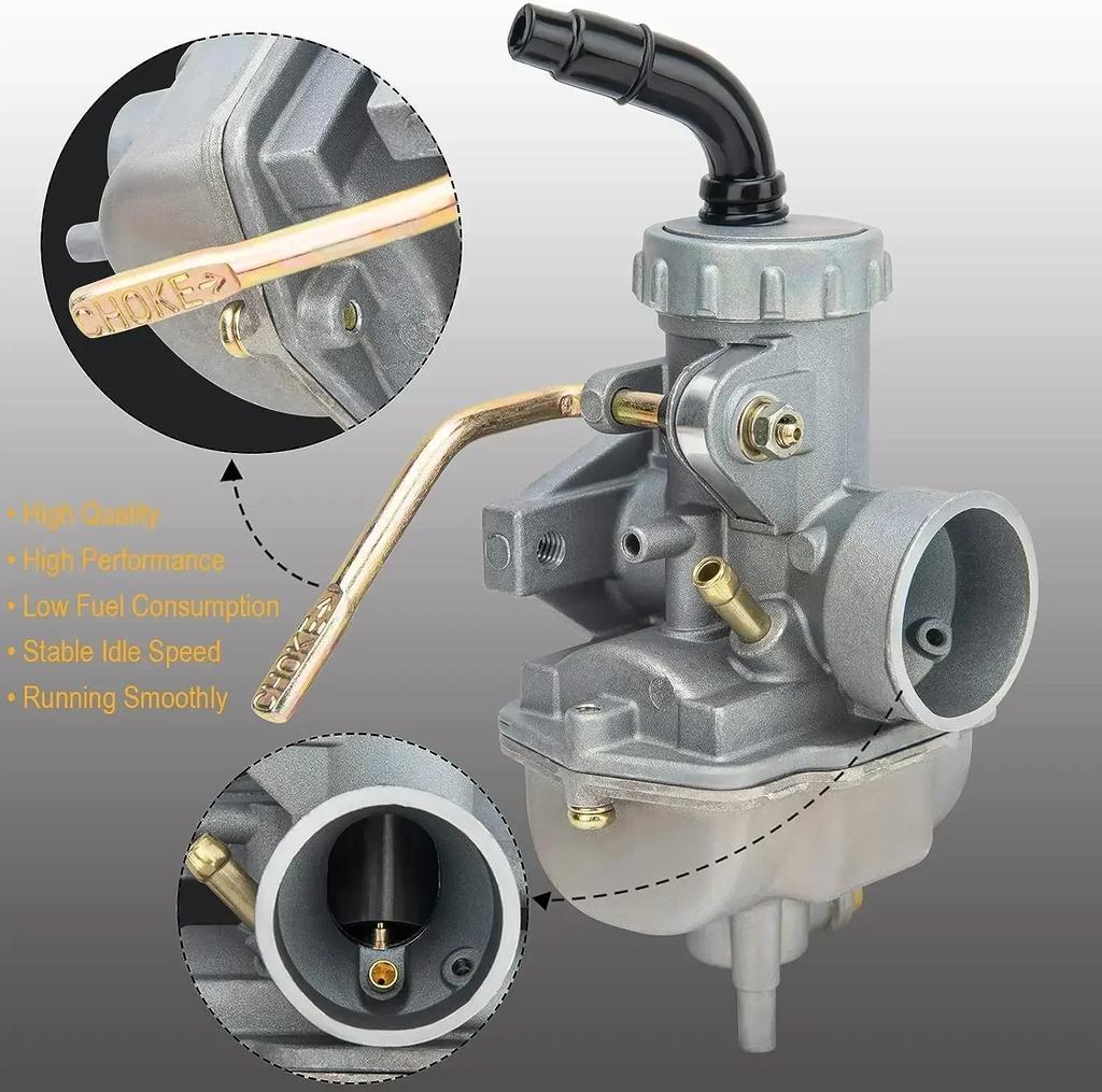 PZ20 Carburetor 50cc 70cc 90cc 110cc 125cc CRF80F XR50R 4 Stroke Engine ATV UTVs Honda with Air Fuel Filter
