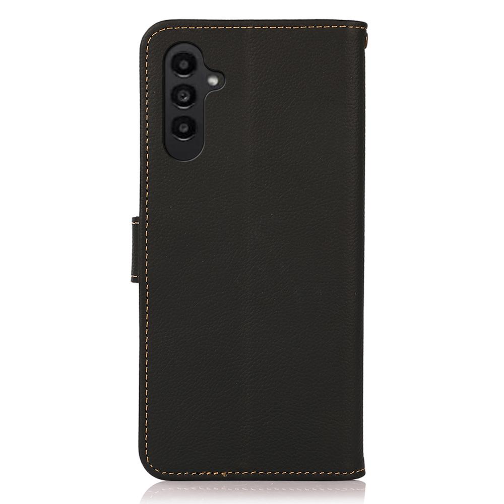 KHAZNEH for Samsung Galaxy S26+ Case Genuine Cow Leather RFID Blocking Wallet Phone Cover