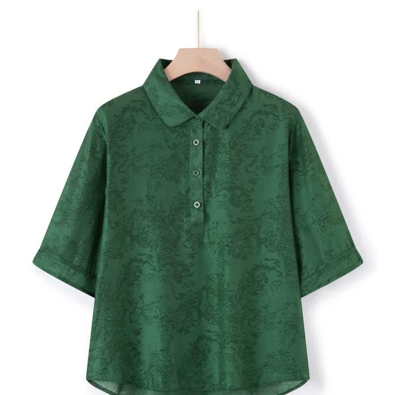 YUZHAOLIN Women's Summer Floral 3/4 Sleeve T-Shirt