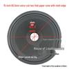 15-Zoll-Lautsprechermembran: Zwei-Kern-Subwoofer-Zubehör mit Papierkegel in mehreren Höhen und Dreifachrand-Design