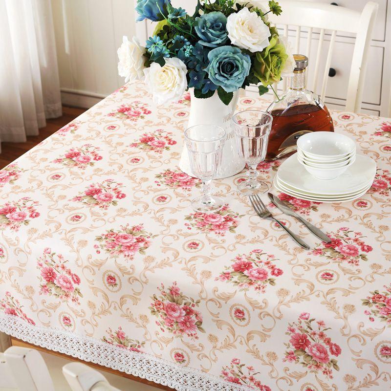 

Tablecloth Fabric Idyllic Minimalist Dustproof Rectangular Tablecloth round Tea Table Tablecloth Internet Celebrity Ins Style European Style Cotton Bauhinia (Waterproof) 110*110cm