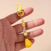Cute Resin Simulation Fruit Keychain Women Girls 3D Pear Key Ring Pendants for Handbag Decor DIY Jewelry Gift