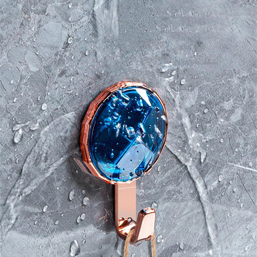 Luxury Self-Adhesive Wall Hook Strong Hooks Bathroom Punch-free Towel Rack Coat Hanger Door Back Key Bag Hooks Home Decoration