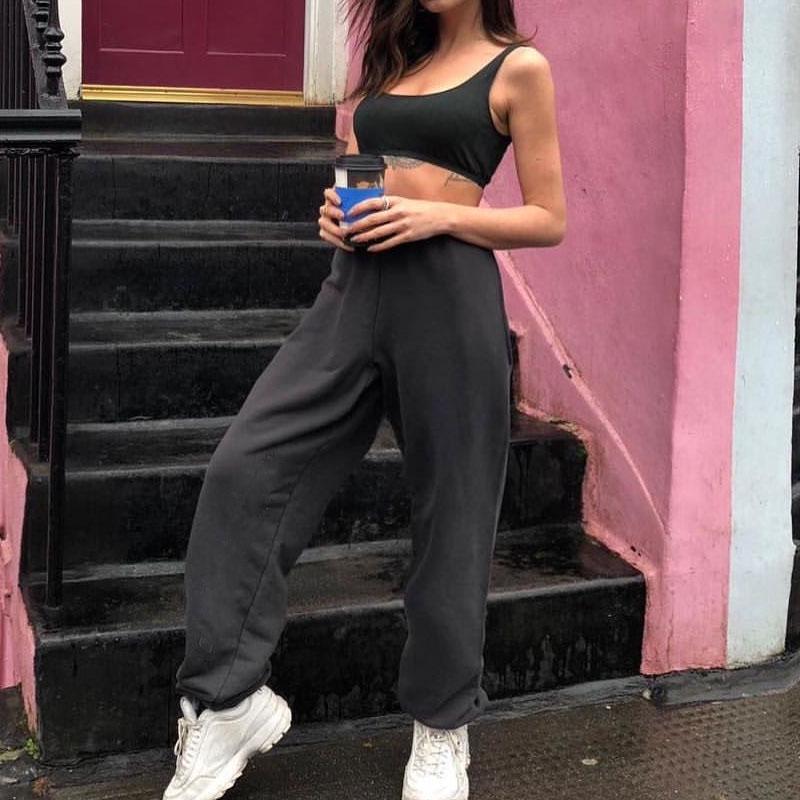 Buy White Wide Leg Jogger Pants Women 