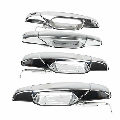 4 piezas Cromado Manijas Exteriores de Puerta para Coche para Tahoe GMC Yukon Sierra Denali 2007-2013 Delantero Trasero Izquierdo Derecho Manija de Puerta