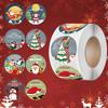 500Pcs/Roll Merry Christmas Themed Stickers 2.5cm/1.0in DlY Gifts Sealing Labels Stickers for Baking Package Envelope Stationery