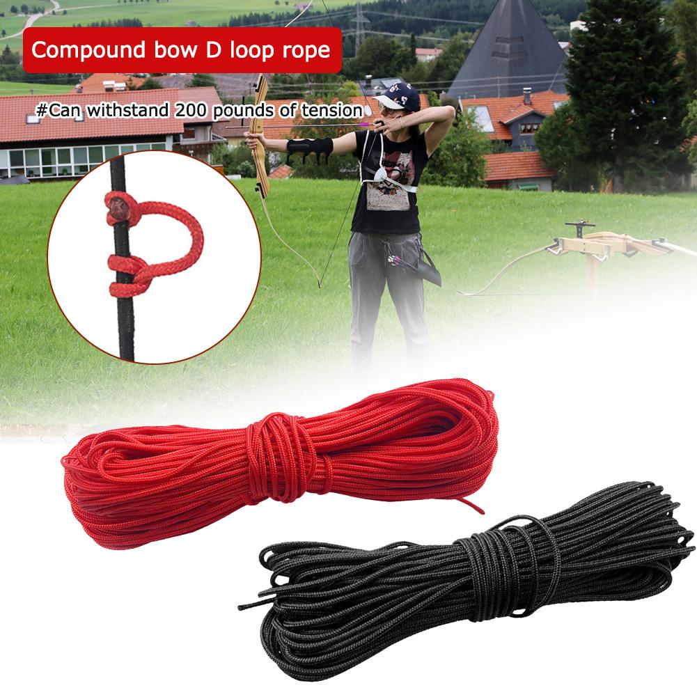 3m Compound Bow String Release Rope Practical Bowstring Serving Thread D Ring Rope Wear-resistant Archery Hunting Equipment