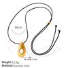 2025 Winter Fashion 18K Gold Stainless Steel Geometric Stackable Sweater Chain with Colorfast Black Rope for Women