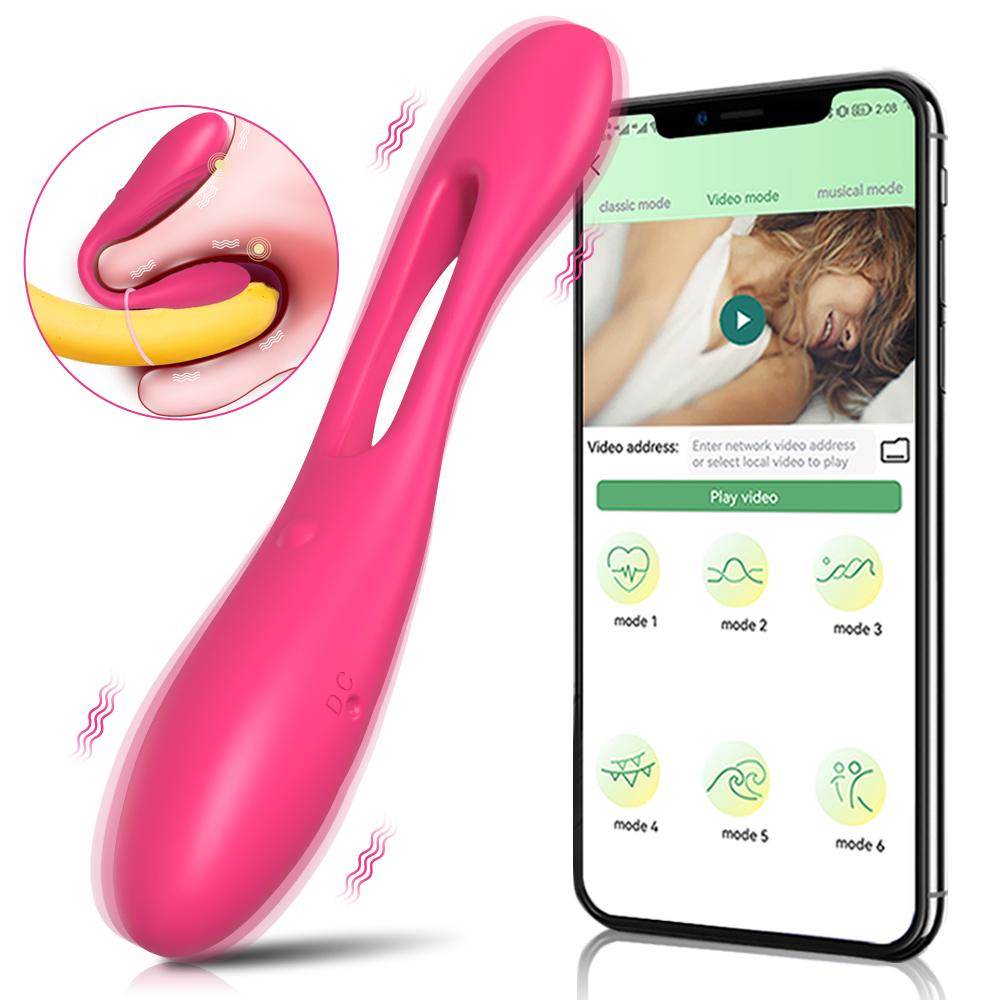 App Bluetooth Control Couple Vibrator For Women G-Spot Clitoris Dual Stimulate Wearable Vibrating Vibrators Adult Goods Sex Toys