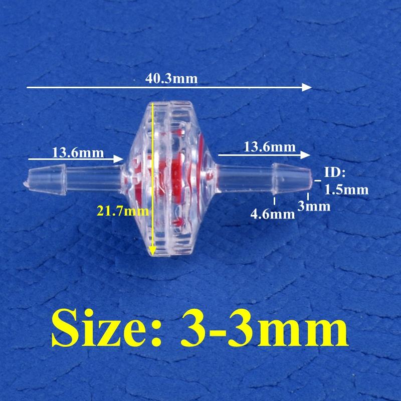 10 sztuk/partia GPPS przezroczysty zawór zwrotny akwarium zbiornik pompa powietrza zawór jednokierunkowy wąż nawadniający ogród zawór zwrotny złącze pagoda