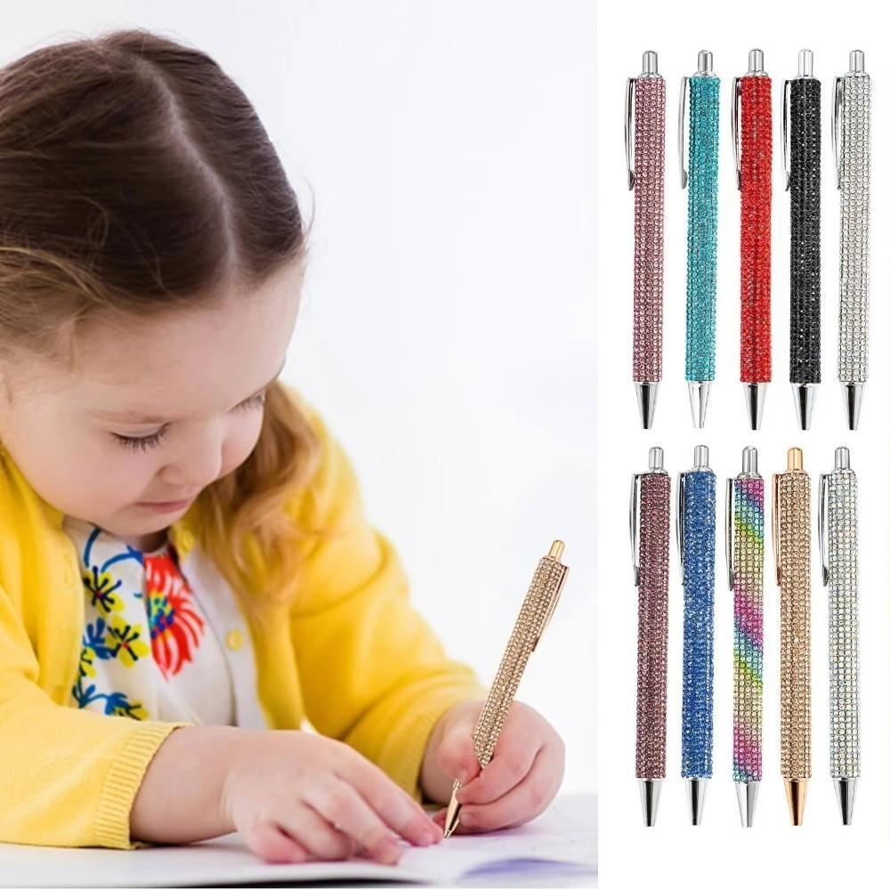 Retractable Crystal Bling Pen Crystal Bling Sparkly Writing Pen Gifts Luxury Pen School Stationery