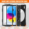 Funda for iPad (A16) 11 inch 2025 10th Generation 10.9 Inch Kids Case Shockproof Safe PC Silicon Hybrid Stand Tablet Cover A3354