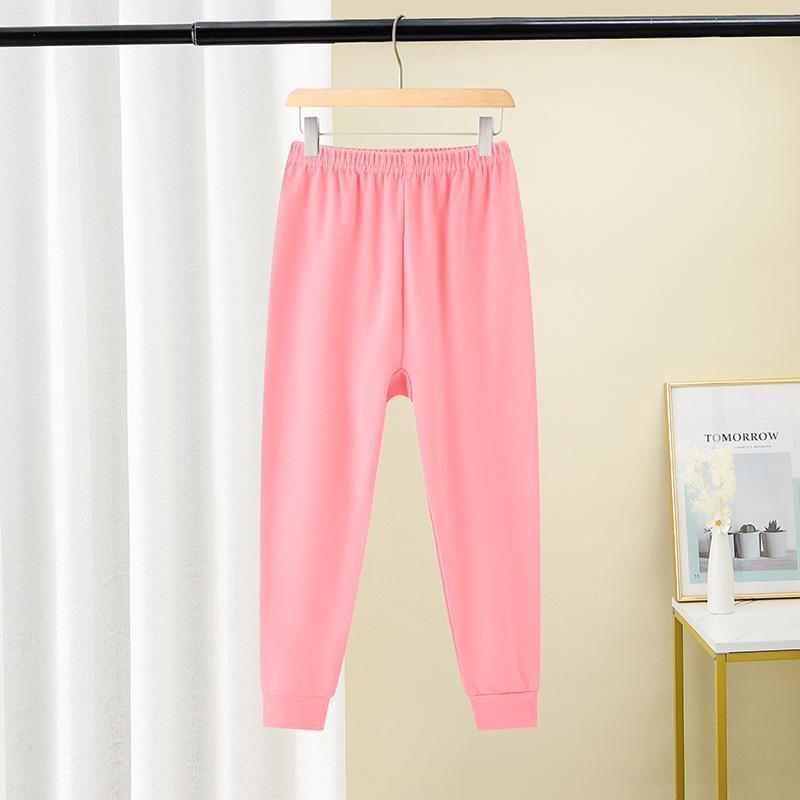 Kids' Pure Cotton Autumn Trousers: Soft Inner Wear for Boys and Girls, Lightweight Pajamas for Spring and Fall