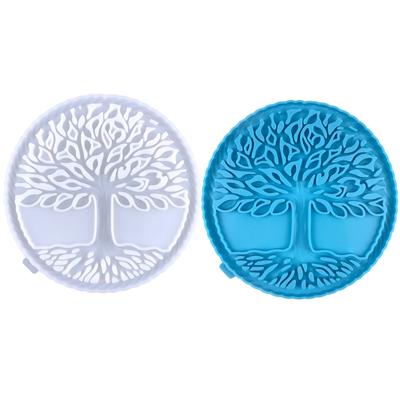 Arbore DIY Meșteșug Matriță Silicon Rășină Decorare Agățată pe Perete Șablon Turnare pentru Masă Casă Ornament Fabricare Instrument