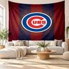 Chicago Cubs Wall Tapestry, Soft Fabric Wall Hanging, Decorative Backdrop For Bedroom Home Wall Art