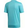 adidas T Shirts Men's Green Crew Neck Moderate Straight Fit CW7086