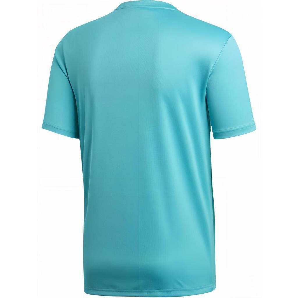 adidas T Shirts Men's Green Crew Neck Moderate Straight Fit CW7086
