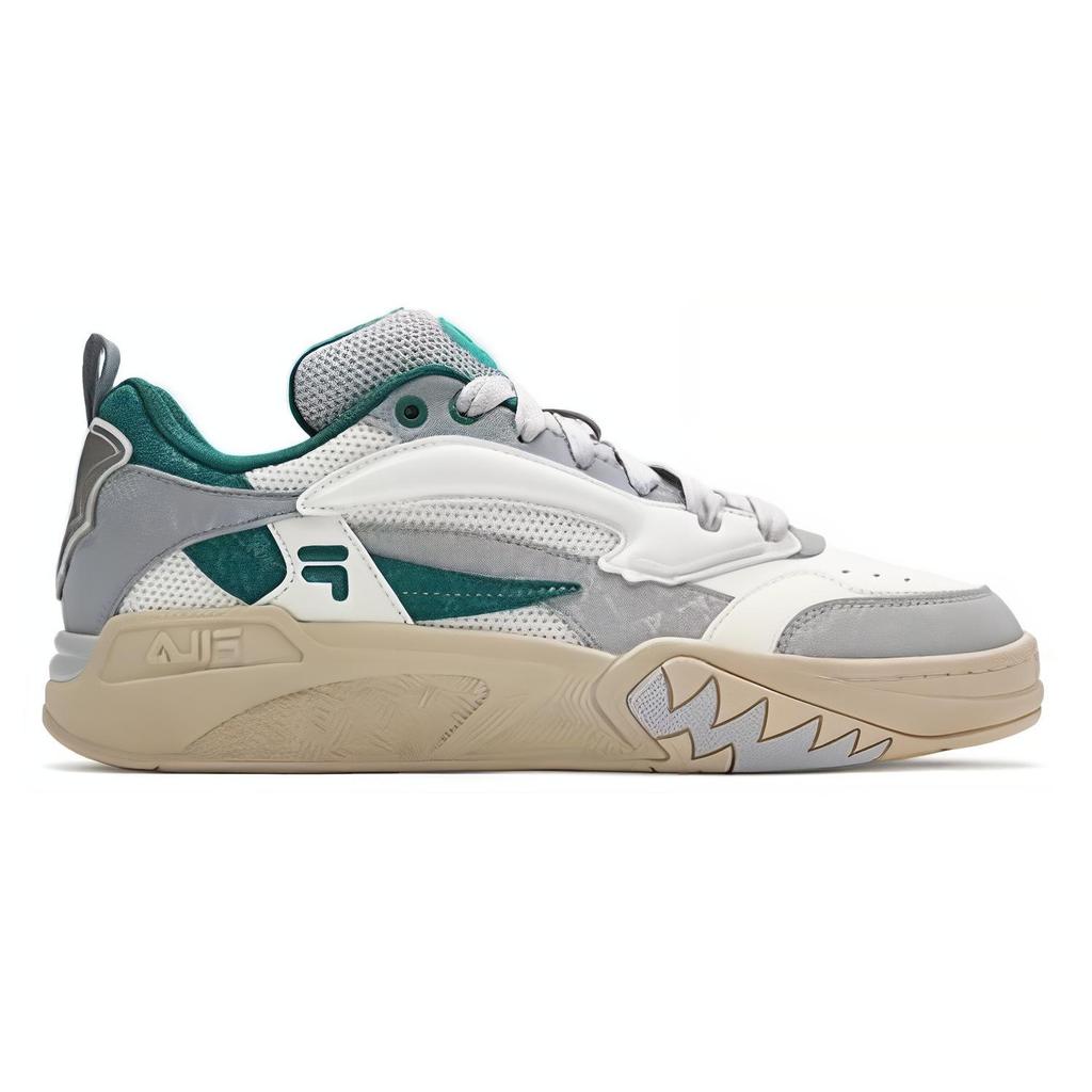 New FILA Cushioning High Top Vintage Basketball Shoes Men's Gray Green T12M413211FWA