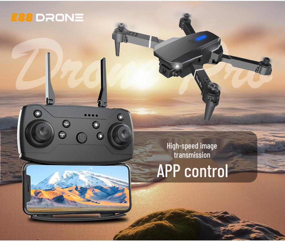 E88PRO 2025 Dual Camera Drone: Fixed Height Quadcopter with Remote Control for Aerial Photography