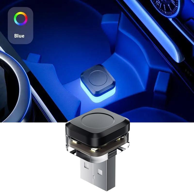 1pc Mini USB Car LED Light Auto LED Interior Lighting DC 5V USB LED Atmosphere Light Laptop Keyboard Light Decoration Night 1PC