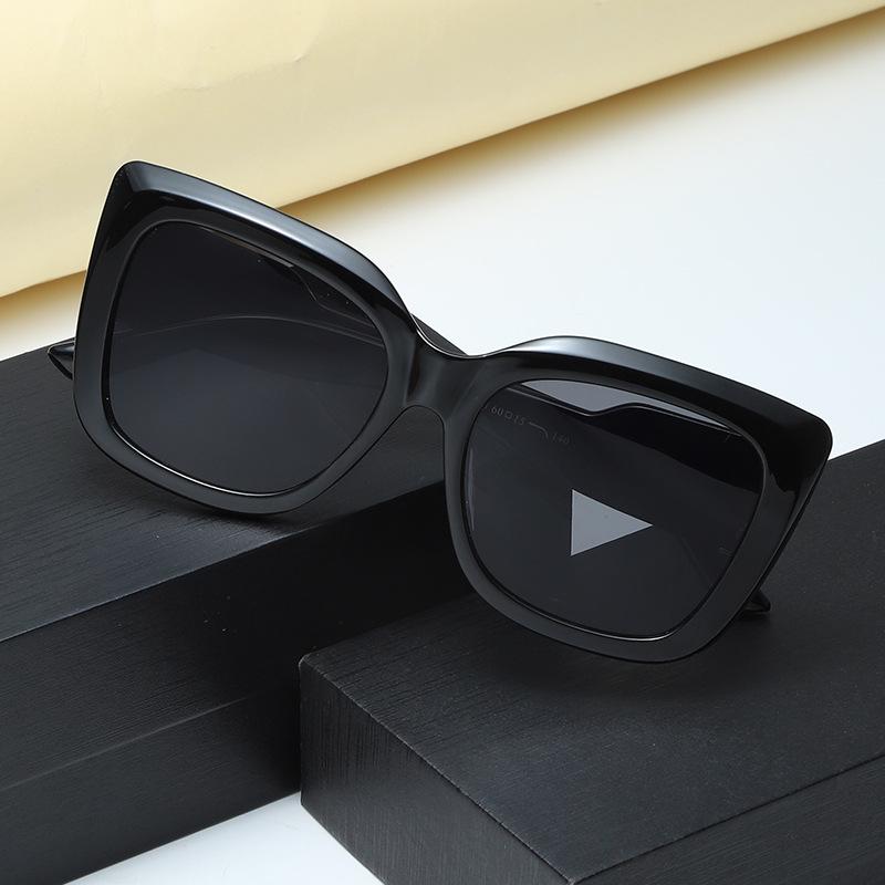 INS New Trendy Sunglasses Fashion Large Frame Sunglasses for Women TEMU High-End Model Sunglasses