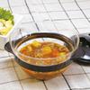Hario Glass Microwave Side Dishes Pot for Microwave Black Practical Capacity 450ml Made In Japan Easy Cooking Cream Soup Handmade XOY-1-B