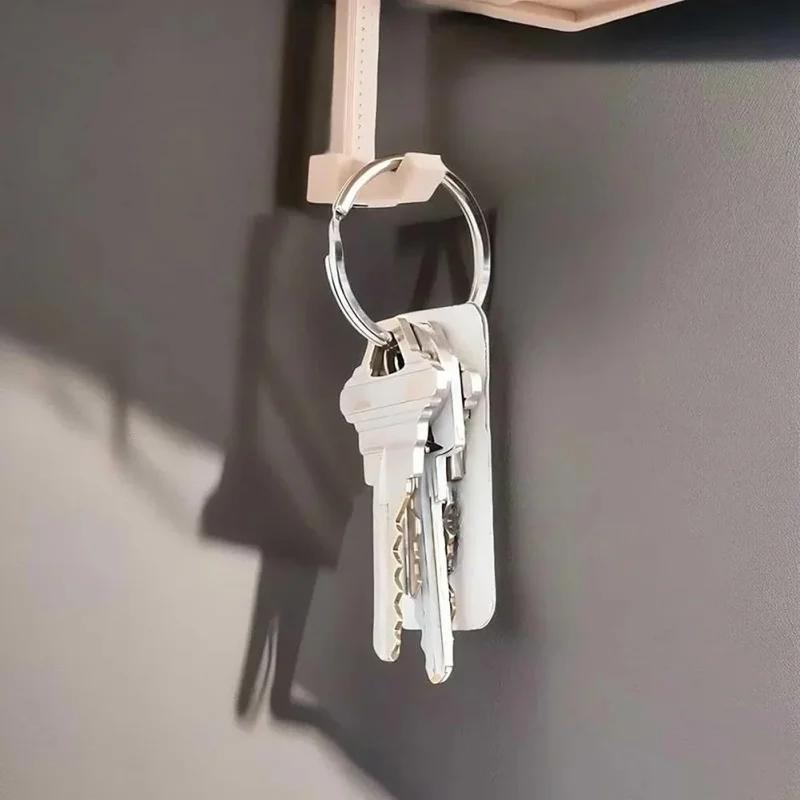 Car Garage Key Holder Front Door Car Key Holder Creative Wall Mount Key Organizer With Opening Door Garage Shaped Key Holder Set