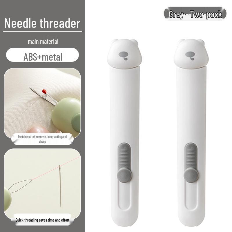 Little Bear 2-in-1 Needle Threader & Stitch Ripper with Needle Case