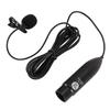 Lavalier Microphone 48V Phantom Power Omni Directional Noise Reduction 3 Pin XLR Mono Lapel Mic for